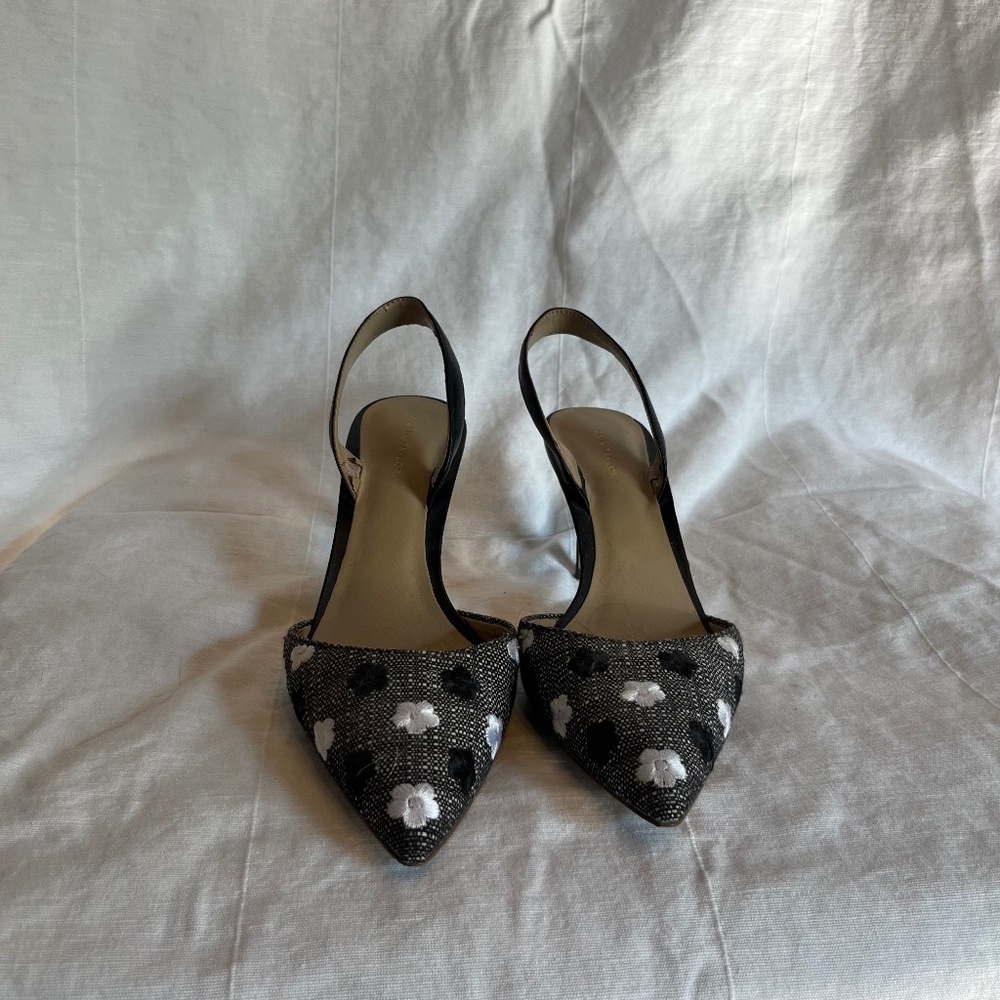 Floral Kitten Heel